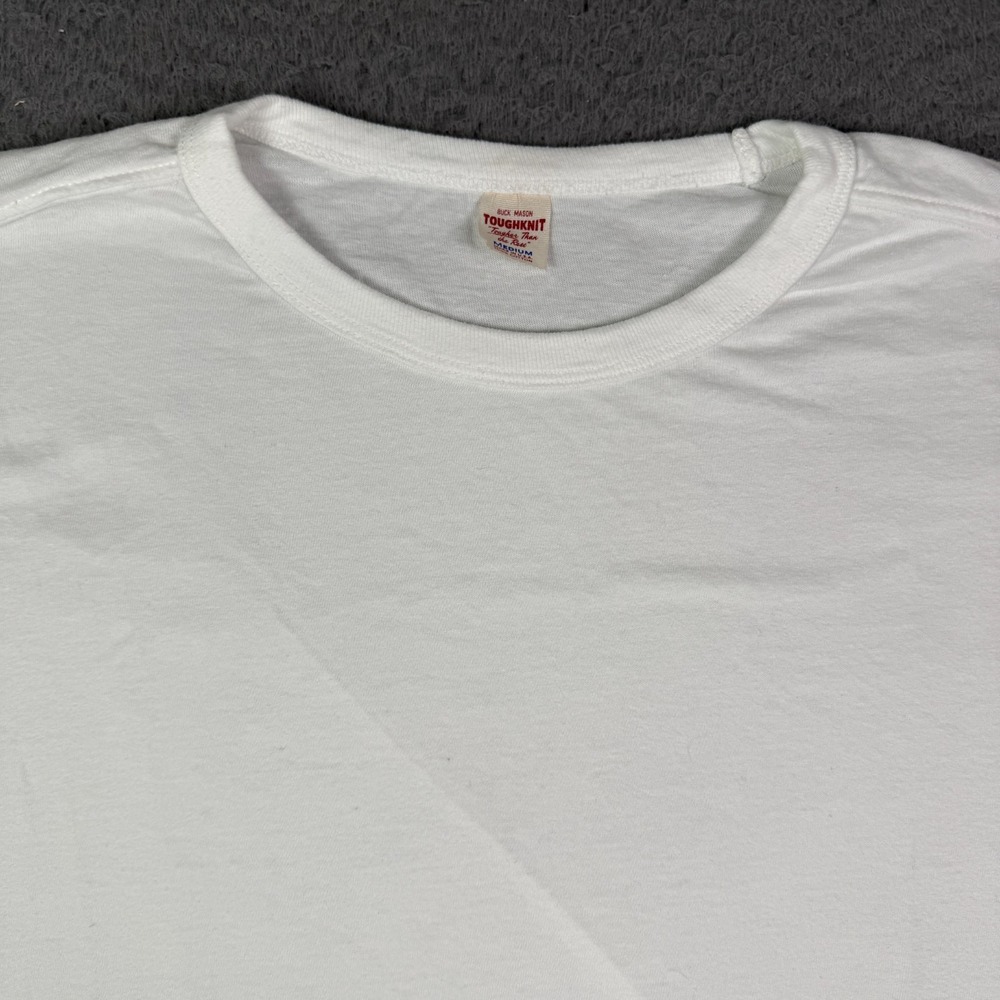 Buck Mason ToughKnit T-Shirt Mens M White Short Sleeve Classic Crewneck